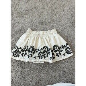 Aerie size medium mini skirt linen blend